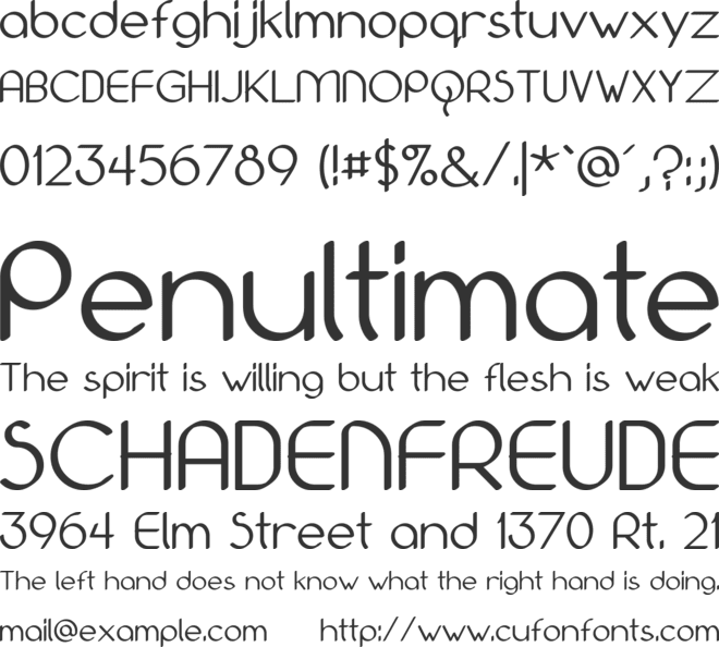 Bolonewt font preview