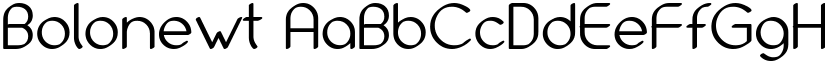 Bolonewt font