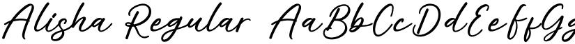 Alisha Regular font