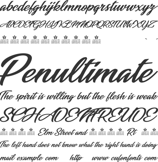 Indian Personal Use font preview