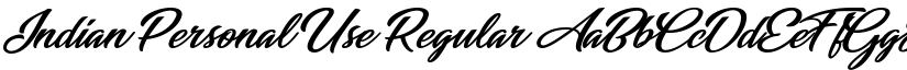 Indian Personal Use Regular font