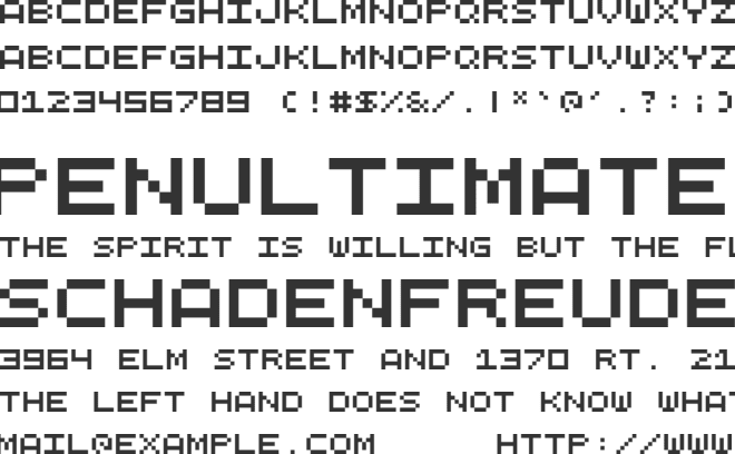 QuinqueFive font preview