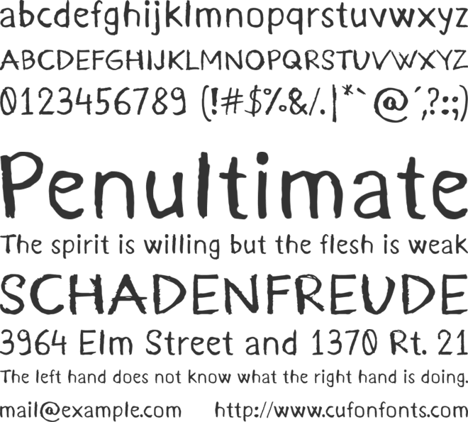 Kurland font preview