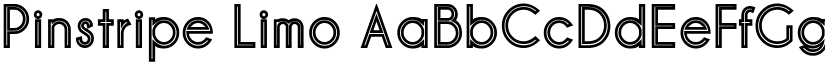 Pinstripe Limo font