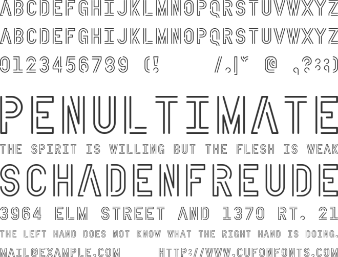 Neon Sans font preview