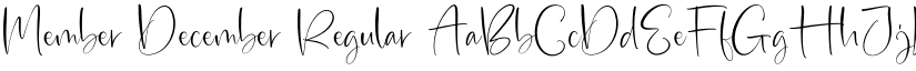 Member December Regular font