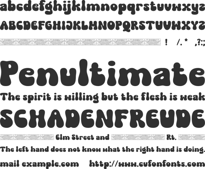 Folks Dreaming font preview