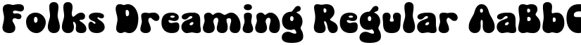 Folks Dreaming Regular font