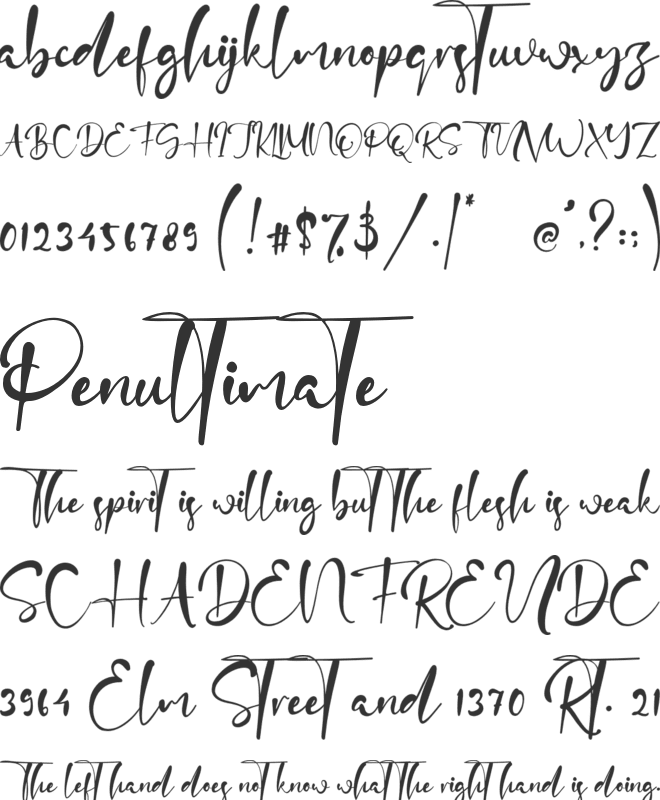 Candy Clause font preview