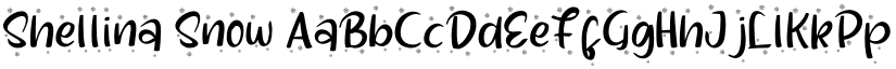 Shellina Snow font