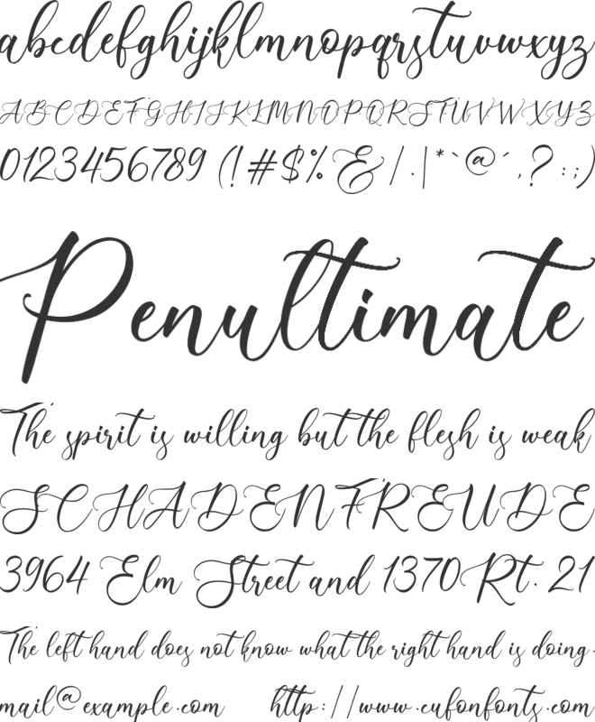 Historis font preview