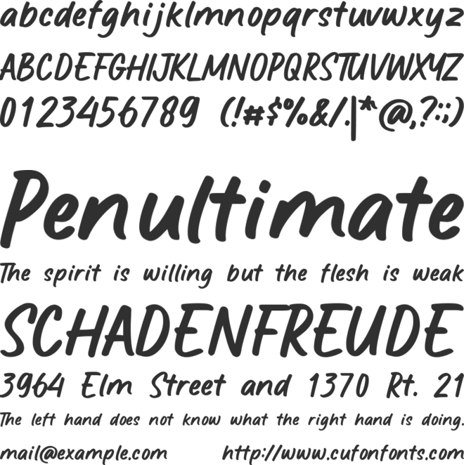 Greathy font preview