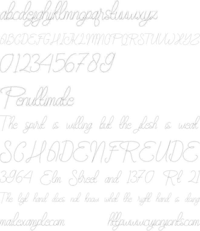 Maudy_Silky_Stitch font preview