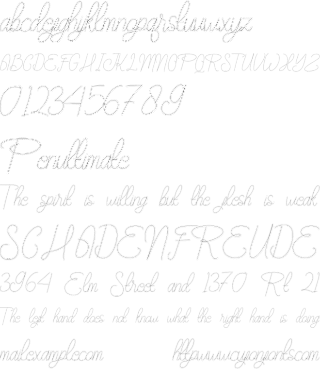 Maudy_Silky_Stitch font preview