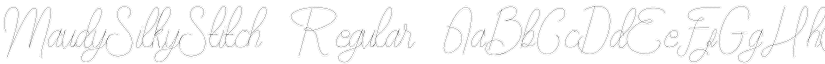 Maudy_Silky_Stitch Regular font