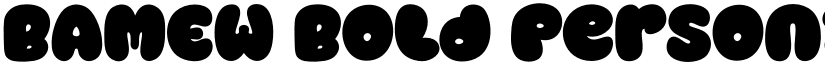 BAMEW Bold Personal Use font