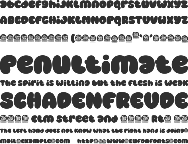BAMEW font preview