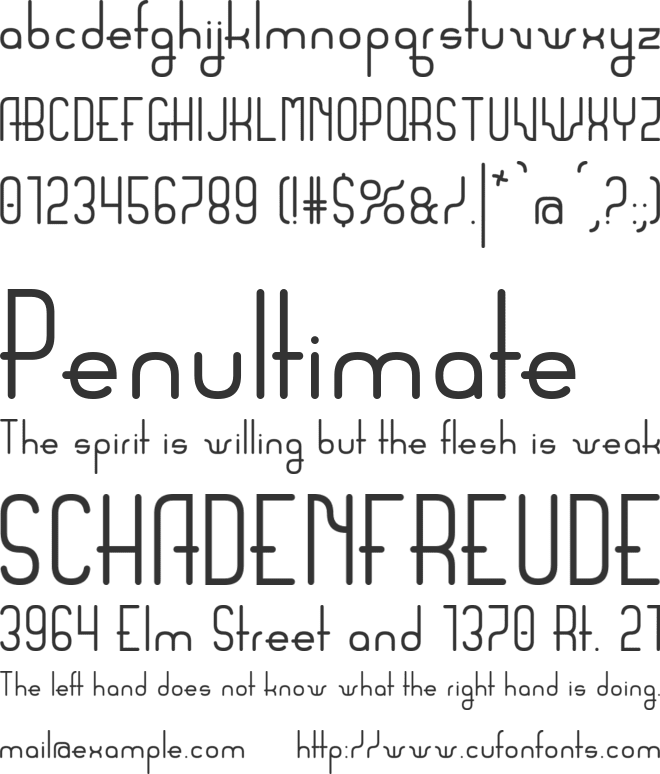 Sanserifing font preview