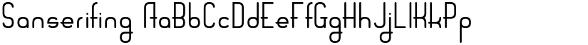 Sanserifing font