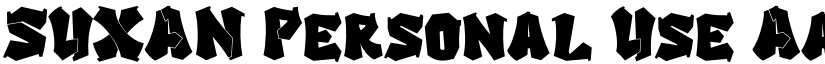 SUXAN Personal Use font