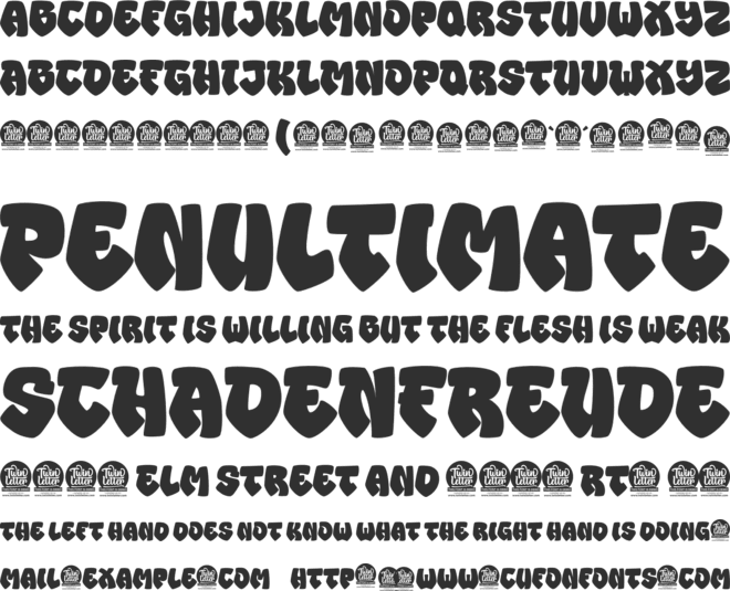 MOWER font preview