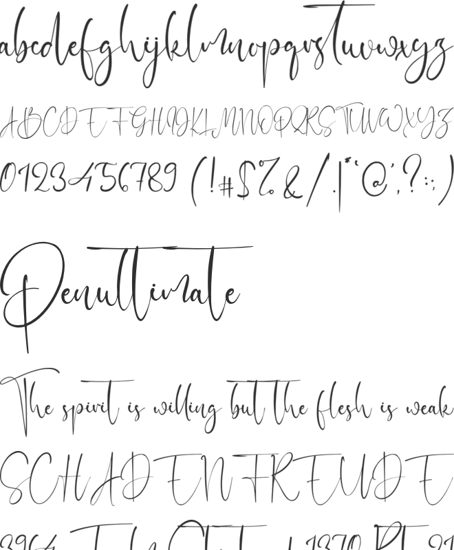 Christmas Sunday font preview