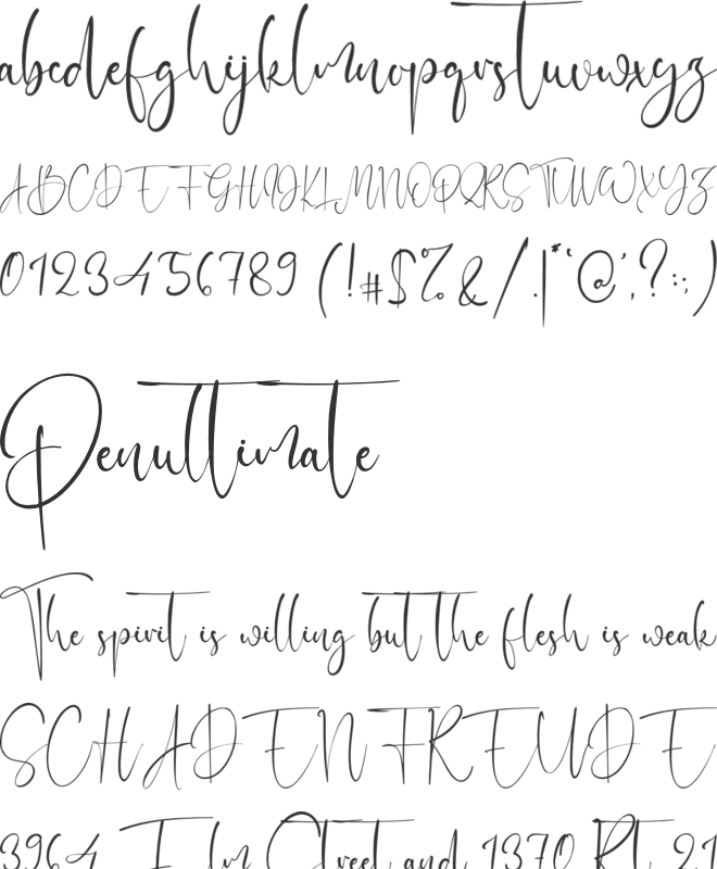 Christmas Sunday font preview