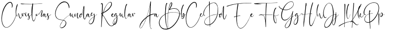 Christmas Sunday Regular font