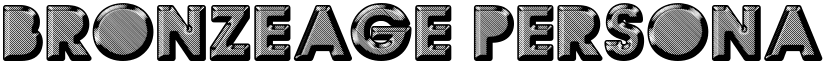 BRONZEAGE PERSONAL USE Bold font