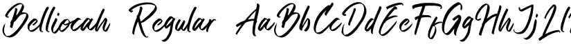 Belliocah Regular font