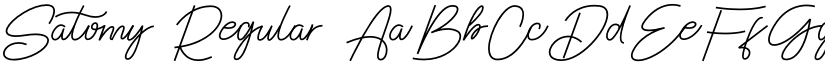 Satomy Regular font