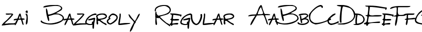 zai Bazgroly Regular font