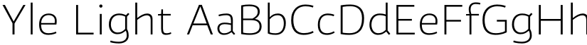 Yle Light font