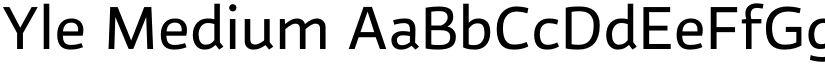 Yle Medium font