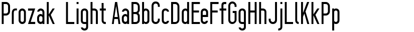 Prozak  Light font