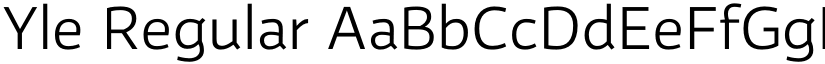 Yle Regular font