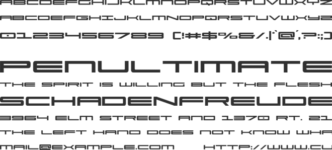 Observator 2003 font preview