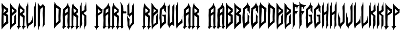 Berlin Dark Party Regular font