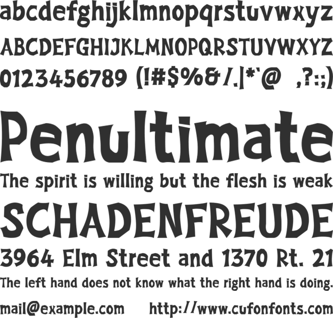 Mystery-Day font preview