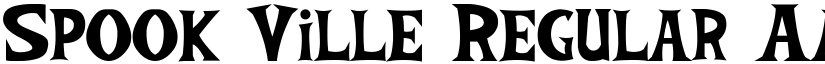 Spook Ville Regular font