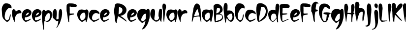 Creepy Face font download