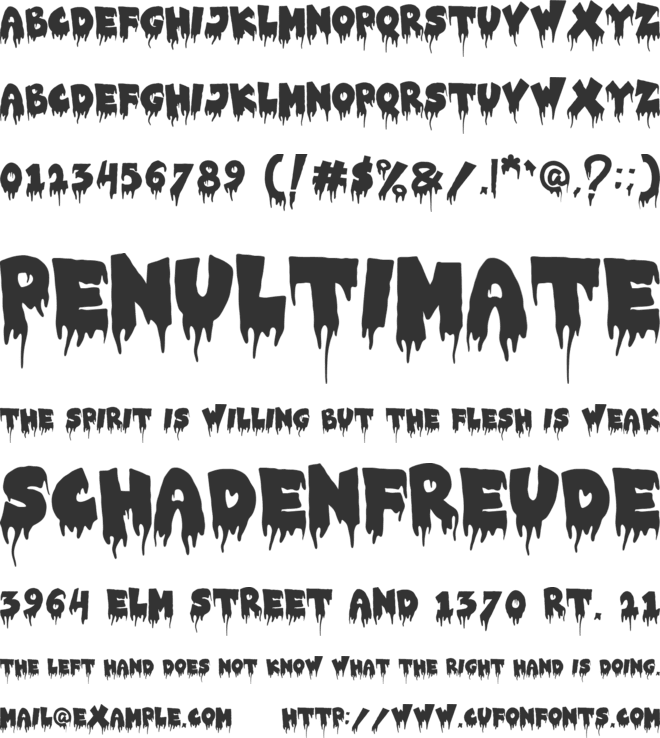 STREET DEVIL font preview