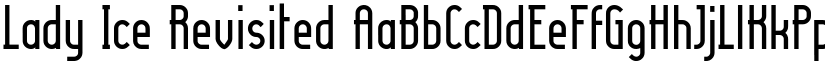 Lady Ice Revisited font