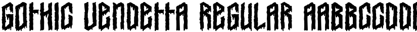Gothic Vendetta Regular font