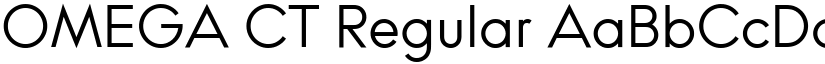 OMEGA CT Regular font
