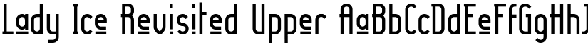 Lady Ice Revisited Upper font