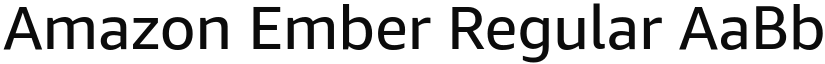 Amazon Ember font download