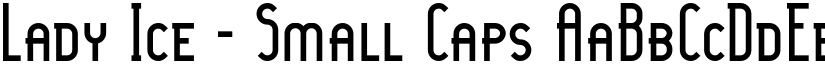 Lady Ice - Small Caps font