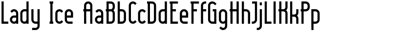 Lady Ice font