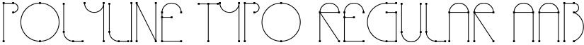 Polyline Typo Regular font